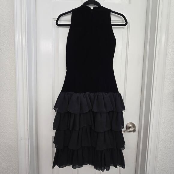 Elegant Black Midi Dress by Ganni - Picture 2 of 9